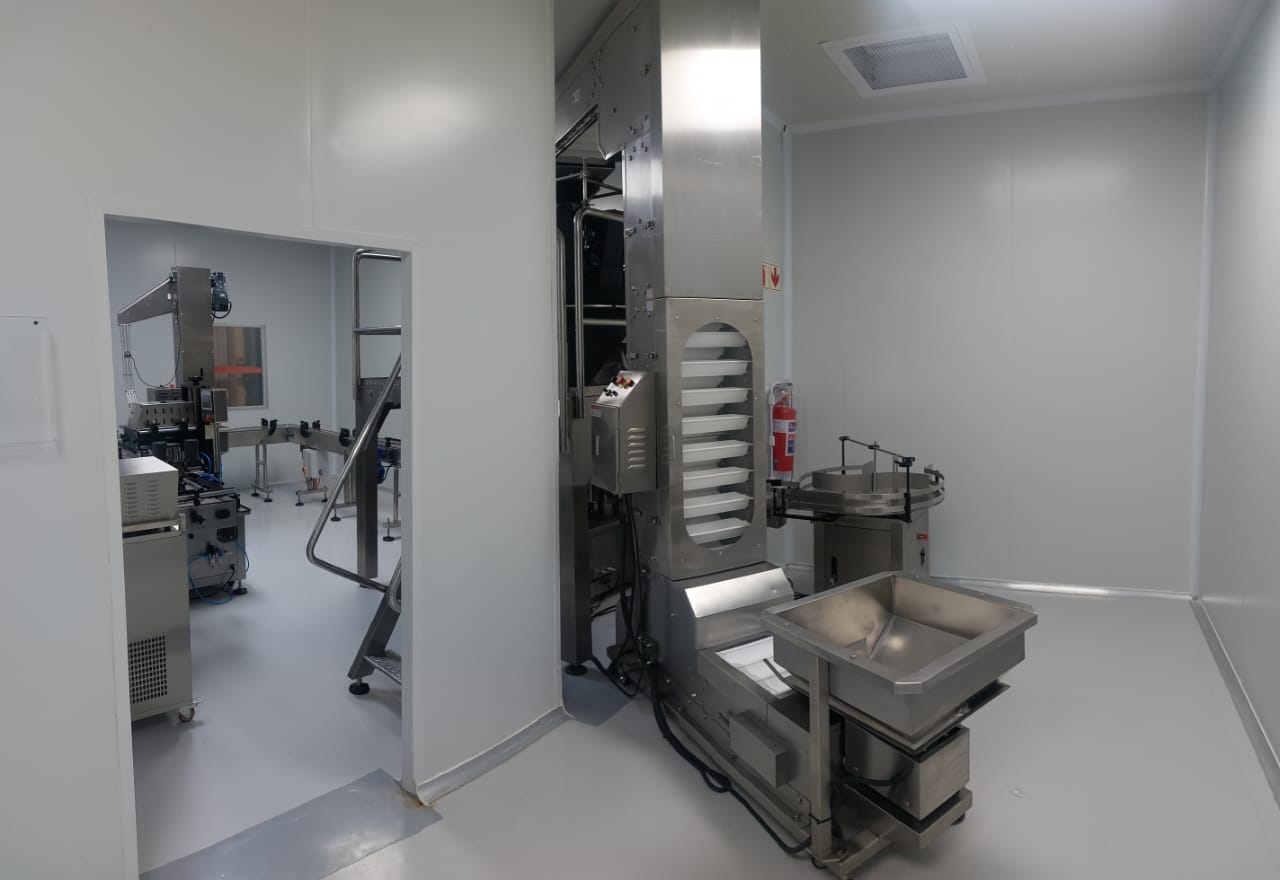 Specialised gummy processing equipment inside Wrapsa’s GMP manufacturing facility.